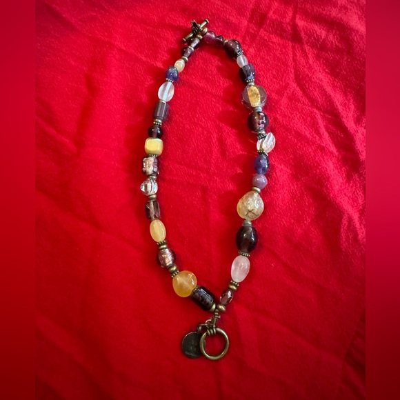 Vintage Semiprecious Stones Boho Lucky Buddha 18’ Necklace - Picture 3 of 7